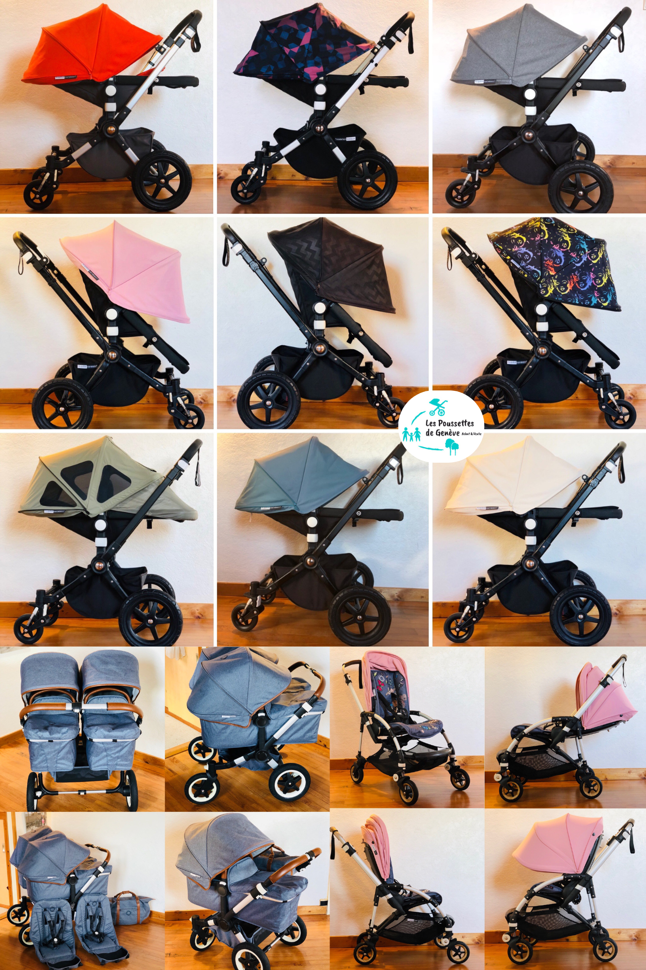 Photos de Poussettes Bugaboo Cameleon Fox Donkey Buffalo Bee